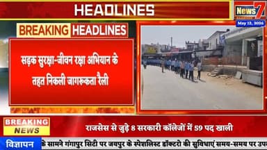 #news सड़क सुरक्षा-जीवन रक्षा अभियान के तहत निकली जागरूकता रैली #news7 #batoda #news7rajasthan