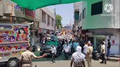 खानपुर: खानपुर कस्बे में कांग्रेसी कार्यकर्ताओं ने विधायक गुर्जर के नेतृत्व में समस्याओं को लेकर विशाल रैली निकाली