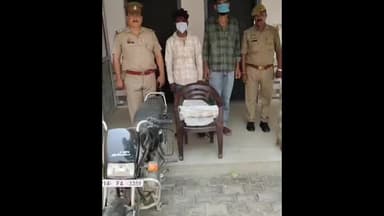 खेकड़ा: फखरपुर में नलकूपों से चोरी करने वाले खेकड़ा के 2 आरोपियों को गिरफ्तार किया गया, चोरी का सामान, बाइक व उपकरण बरामद