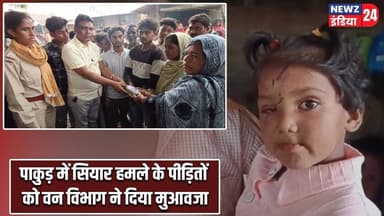 पाकुड़ में सियार हमले के पीड़ितों को वन विभाग ने दिया मुआवजा | #Forest_Department | Pakur News