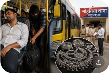 पलक झपकते ही साढ़े 9लाख के चांदी चोरी....