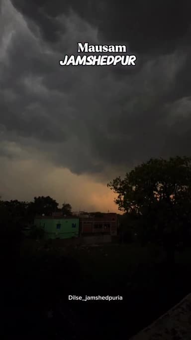 Monsoon clouds wrapping Jamshedpur in calm vibes, cool winds, and that perfect rainy mood. Every street, every skyline, ...