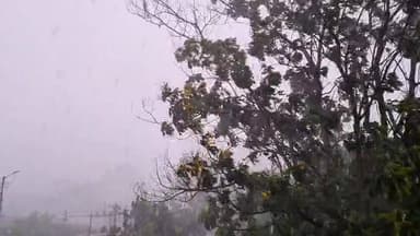 रांची में तेज आंधी बारिश