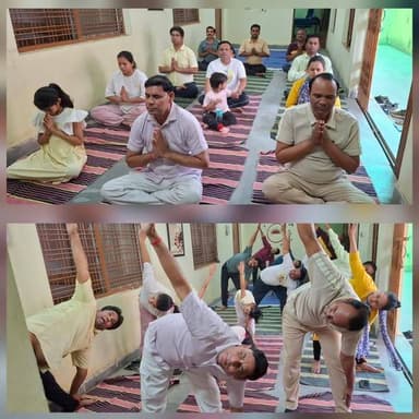 आयुष विभाग टीकमगढ़ द्वारा करवायें जा रहे प्रतिदिन योग शिविर
---
जिला आयुष अधिकारी डॉ विनोद कुमार ने बताया कि कलेक्टर श्री...