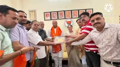 डीडवाना: भाजपा के पूर्व प्रदेश अध्यक्ष सीपी जोशी का डीडवाना में स्वागत, जोशी ने कहा- सनातन विरोधियों को मिल रही वोट की चोट