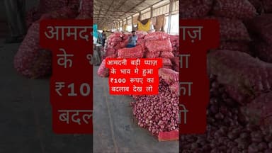 आमदनी बड़ी प्याज़ के भाव मे हुआ ₹100 रूपए का बदलाब देख लो #pyajbhav