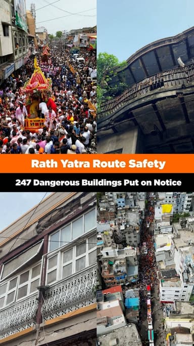 Rath Yatra safety becomes a top priority as AMC intensifies its crackdown on aging structures in Amdavad. 🚩
To ensure a...