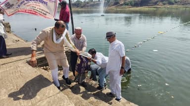 💧 #जल_गंगा_संवर्धन_अभियान_MP
✅ “मां ताप्ती सेवा समागम" कार्यक्रम अंतर्गत जन अभियान परिषद द्वारा ताप्ती घाट पर स्वच्छता ...