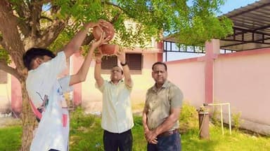 दाना पानी अभियान के तहत लगाये जा रहे सकोरे
-----
#श्योपुर-/ कलेक्टर सुश्री शीला दाहिमा की पहल पर गर्मियों के दौरान पक्षि...