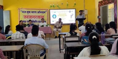 सही दवा-शुद्ध आहार-यही छत्तीसगढ़ का आधार अभियान अंतर्गत दवाओं के गलत उपयोग को रोकने हेतु जिले के विभिन्न महाविद्यालयों मे...