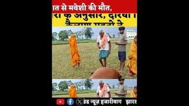 #ख़बर1 वज्रपात से मवेशी की मौत, ग्रामीणों में चिंता