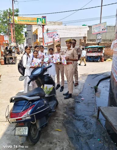 #SP_अमरोहा श्री लखन सिंह यादव के निर्देशन मे #MissionShakti5 के द्वितीय चरण के तहत थाना हसनपुर एवं थाना मण्डी धनौरा #शक्...
