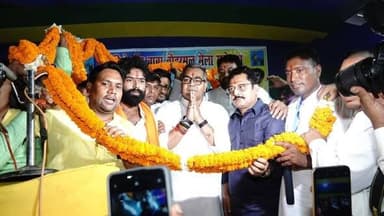 बेलछी गांव में वीर शिरोमणि बाबा चौहरमल महोत्सव मेला उद्घाटन करने पहुंचे जमुई सांसद अरुण भारती। वीर शिरोमणी बाबा चौहरमल म...