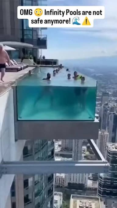 OMG 😳 Infinity Pools are not safe anymore! 🌊⚠️
जिस Infinity Pool को लोग luxury और relaxation का symbol मानते हैं… वही क...