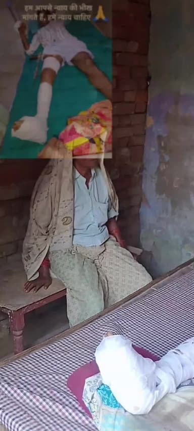 हसनपुर रेहरा रोड गंगवार के पास का हादसा