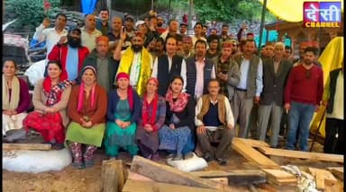 #kullu जिला परिषद लंराकेलो वार्ड के भाजपा प्रत्याशी अनिल राणा का खराहल घाटी में चुनावी प्रचार जोरों पर,जनता का मिल रहा भ...