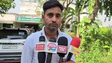 पत्रकार से मारपीट के मामले में जानकारी देते मीडिया से समाजसेवी विकास रावत