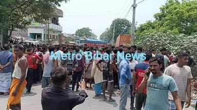 लालगंज में ओवर लोड ट्रैक्टर से साइकिल सवार एक व्यक्ति की मौत #लालगंज #ट्रैक्टर