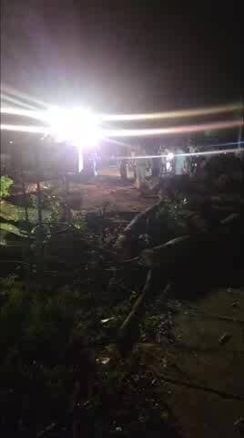 नकुड: फंदपूरी में आंधी-तूफान में गिरे पेड़, पुलिस ने पेड़ों को हटवाया