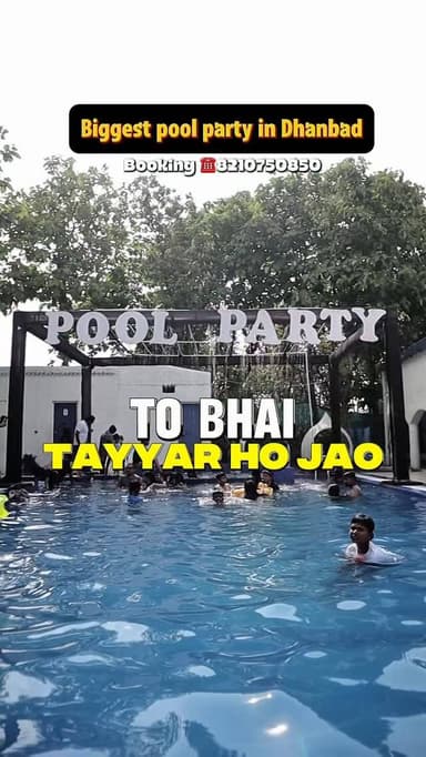 Dhanbad Biggest pool party in Dhanbad
Fun games
Rain Dance
pool Games
And many more
📍Yamas Machan
Book Your Reservatio...