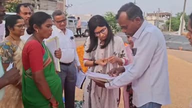 సిరిసిల్ల: చంద్రగిరిలో కొనుగోలు కేంద్రాన్ని తనిఖీ చేసిన జిల్లా కలెక్టర్ గరిమ అగ్రవాల్