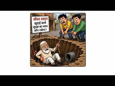 #j_news_india मीरपुर में सीवर गड्ढे में गिरकर बुजुर्ग घायल