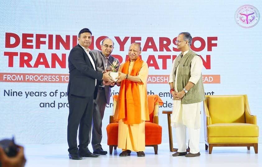 लखनऊ में The Times of India द्वारा आयोजित 'Defining 9 Years of Transformation: From Progress to Prosperity-Uttar Pradesh...