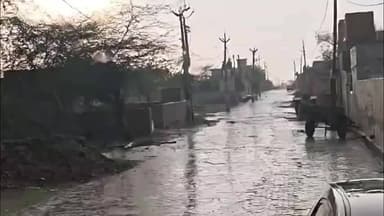 जींद: हरियाणा में बीती रात तेज बारिश और ओलावृष्टि से मौसम सुहाना हुआ