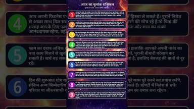 मूलांक 1 से 9 का पूरा सच: Aaj Ka Rashifal और Numerology का सबसे बड़ा खुलासा! 🔮✨ #rashifal #horoscope