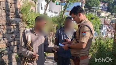 अल्मोड़ा: ऑपरेशन प्रहार के तहत धारानौला में पुलिस ने किया सत्यापन अभियान, ठेकेदार पर की ₹10 हजार की चालानी कार्रवाई