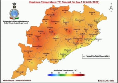 ଝାରସୁଗୁଡା: ଝାରସୁଗୁଡ଼ାରେ ବଢ଼ିବ ତାତି, ଆଗାମୀ ୫ ଦିନ ରାଜ୍ୟରେ ଉପରମୁଖୀ ରହିବ ପାରା