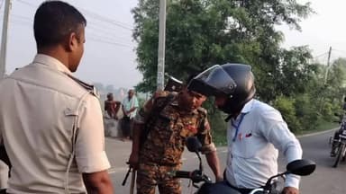 चेवाड़ा: रविवार को पुलिस अधीक्षक के निर्देशानुसार चेवाड़ा थाना क्षेत्र सहित जिले के सभी थाना क्षेत्रों में वाहन जांच