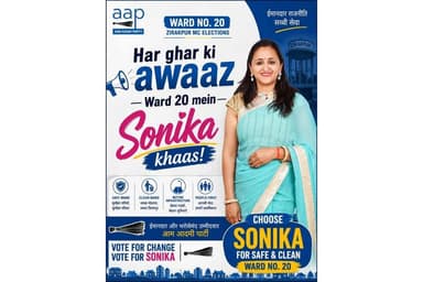 Ward No. 20, Zirakpur deserves a safe, clean and progressive future. Vote for Sonika — the honest and trustworthy candid...