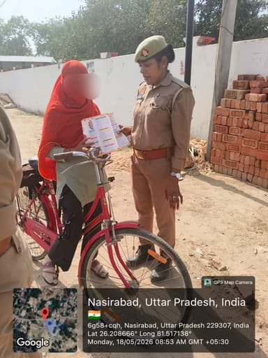 आज दिनांक 18.05.2026 को मिशन शक्ति-5.0 अभियान के अन्तर्गत जनपद के समस्त थानों पर गठित मिशन शक्ति टीम/एण्टीरोमियो टीम द्व...