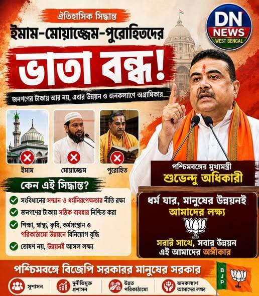 ইমাম-মোয়াজ্জেম-পুরোহিতদের ভাতা বন্ধ!