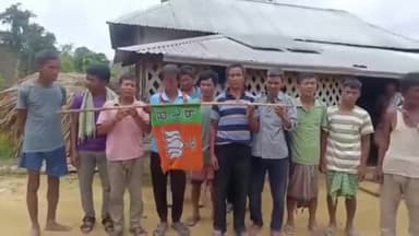 লংথরাই ভ্যালি: ছামনু বিধানসভা এলাকায় BJP দলের পক্ষ থেকে একটি যোগদান সভা অনুষ্ঠিত হয়