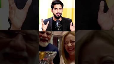 PM Modi gifts Melody toffee to #meloni 🍬 || #meems || #shorts || India & Italian || #1mints