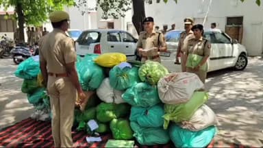 #ऑपरेशन दहन के तहत अलीगढ़ पुलिस की बड़ी कार्रवाई, 4 करोड़ से अधिक कीमत के 818 किलो मादक पदार्थ होंगे नष्ट