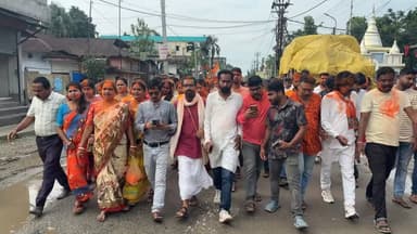 তুফানগঞ্জ বিজেপি শহর মণ্ডলের পক্ষ থেকে অভিনন্দন যাত্রা @top fans