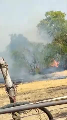 हिनौता584 ग्राम पंचायत गुहीया जिला रीवा मध्य प्रदेश मैं लगी भीषण आग दो भीरा बस जलकर हुए ख्वाका आगबेकाबू