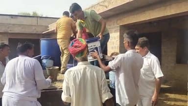 सन्त श्री चुतरदास जी महाराज की गौशाला में गायों को 5 क्विंटल लापसी बनाकर खिलाई!!😊☺️ #bhopalgarh #jodhpur #भोपालगढ़ #जोधपू...