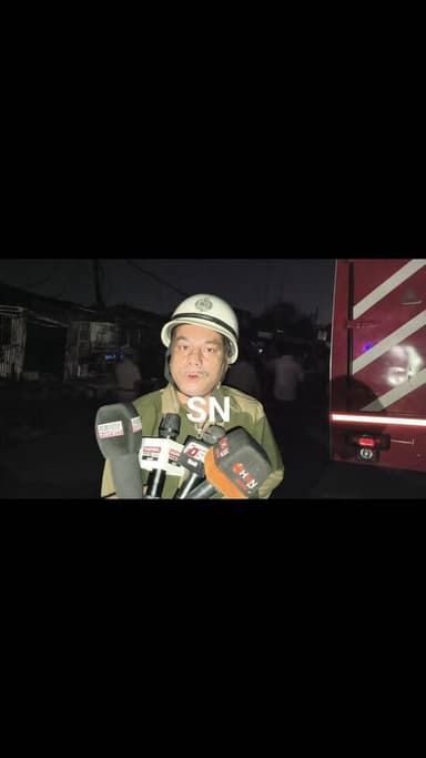 शास्त्री पार्क आग लगने के बाद दमकल भाग के अधिकारी ने बताई पूरी कहानी