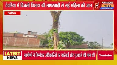 बांस-बल्ली के सहारे दौड़ रही थी बिजली, जर्जर नंगे तार ने ले ली महिला की जान
DM Deoria #UttarPradesh #BreakingNews #Updat...