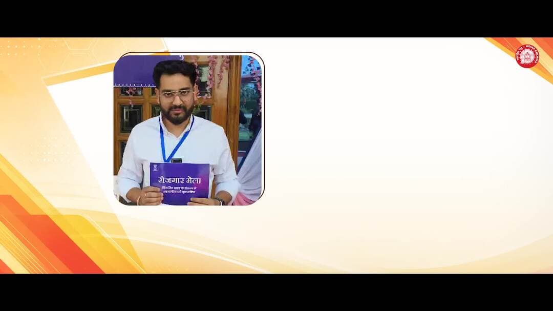 रेलवे में जूनियर इंजीनियर के पद पर चयनित होने पर श्री अभय राज ने माननीय प्रधानमंत्री श्री नरेन्द्र मोदी जी एवं रेल मंत्री जी को तहे दिल से धन्यवाद दिया।
#RozgarMela #Ambala