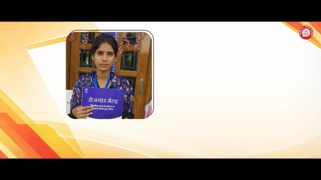 डाक विभाग में सहायक पोस्टमास्टर के पद पर चयनित होने पर सुश्री नेहा ने माननीय प्रधानमंत्री श्री नरेन्द्र मोदी जी जी को तहे दिल से धन्यवाद दिया।
#RozgarMela #Ambala
