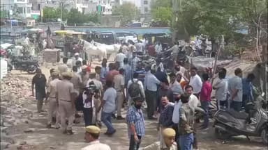 सांगानेर: राजस्थान आवासन मंडल ने 2200 करोड रुपए कीमत की 42 बीघा सरकारी जमीन पर भू-माफियाओं से कब्जा छुड़ाकर लिया कब्जा