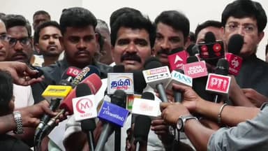எழும்பூர்: முதலில் எதிர்க்கட்சித் தலைவரை வீட்டை விட்டு வெளியே வர சொல்லுங்கள் - கலைவாணர் அரங்கத்தில் அமைச்சர் நிர்மல் குமார் பேட்டி
