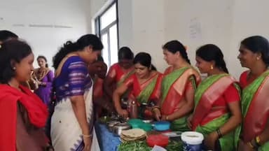 అసిఫాబాద్: మిషన్ సంపూర్ణ పోషన్ స్టాల్ ను పరిశీలించిన అసిఫాబాద్ జిల్లా కలెక్టర్ హరిత
