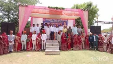 दौसा: लाडली गौरव फाउंडेशन और धर्म सामाजिक सेवा संस्था के सामूहिक विवाह सम्मेलन में दोसा विधायक ने की शिरकत