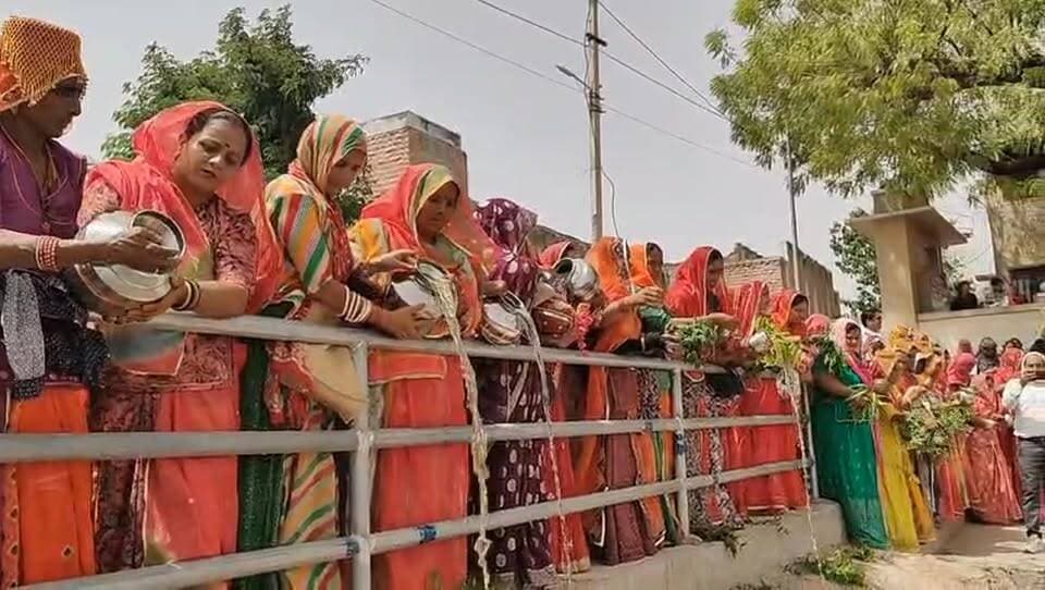 गंगा दशहरा के अवसर पर निकली विशाल कलश यात्रा लगाए पेड़ पौधे की पूजा अर्चना #live #ganga #virqlshorts